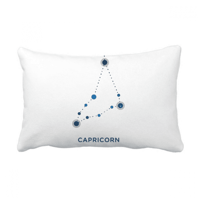 Housse de Coussin Lombaire avec Signe de Constellation du Capricorne, Signe du Zodiaque, Décoration pour la Maison