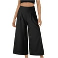 thumbnail image 1 of FNFYFH Clearance Women's Plus Size Soft Linen Cotton Pants Loose, 1 of 7