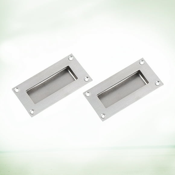 UPGRATOR 2Pcs Push Pull Door Handle Stainless Steel Move for Bedroom Wardrobe