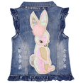 thumbnail image 1 of Yao Veste en Jean à Sequins pour Filles 1-8 Ans (Lapin, 3-4 Ans), 1 of 4