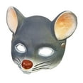 thumbnail image 4 of Máscara de media cara de ratón 3D para disfraz, cosplay, protector facial, máscara de animal de rata para carnaval Gris oscuro, 4 of 9
