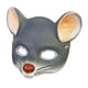 thumbnail image 4 of Máscara de media cara de ratón 3D, disfraz de cosplay, máscara de animal de rata para carnaval Gris oscuro, 4 of 9