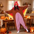 thumbnail image 2 of Unisex Adult Onesie Pajamas Animal 𝐂osplay 𝐂ostume One Piece Plush Sleepwear Homewear Wearable Onesies, 2 of 9