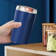 thumbnail image 6 of Frogued 1 Set 350ML Electric Grinder Semi-automatic 4 Sharp Blades Strong Power High Rotation Speed Low Noise Coffee Grinder Kitchen Supply (Dark Blue,US Plug), 6 of 13