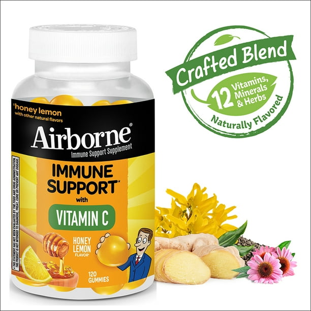 Airborne Vitamin C Gummies For Adults, Immune Support Gummies With
