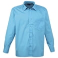 thumbnail image 1 of Premier Mens Premier Poplin Long-Sleeved Formal Shirt, 1 of 3