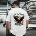 thumbnail image 2 of UngA 250th Anniversary USA Shirt, 4th of July Shirts for Men Funny USA Bald Eagle T-Shirt American Flag Style Graphic Tee Shirt White,XXL, 2 of 6