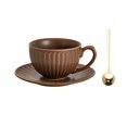 thumbnail image 1 of Taza de café Vintage, juego de tazas de flores de cerámica for el hogar, juego de tazas de té de la tarde for lavar a mano con leche, 1 of 7