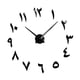 thumbnail image 2 of Reloj de pared decorativo de cuarzo Macarena DIY sin marco moderno 3D silencioso espejo acrílico negro, 2 of 8