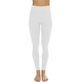 thumbnail image 6 of 3 Pack Women's High Waist Fleece Lined Thermal Leggings with Flattering Front Seam Winter Legging, 6 of 6
