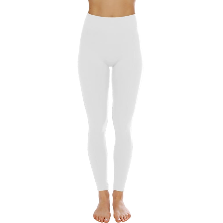 Kuda Moda 3-Pack High-Waist Fleece-Lined Thermal Leggings photo 5