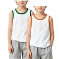 thumbnail image 3 of Teylalorva Boys Tank Tops 2PC Cotton Breathable Crew Neck Sleeveless Kids Casual Summer Soft Underwear 2PC Blue Size 4, 3 of 6