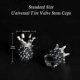 thumbnail image 2 of Bling Valve Stem Caps, 4 Pack Handmade Crystal Rhinestone Universal Dustproof Tire Valve Caps for Car Auto Bike Wheels(Crown Black), 2 of 4