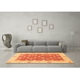 thumbnail image 3 of Ahgly Company Indoor Square Oriental Orange Traditional Area Rugs, 4' Square, 3 of 4