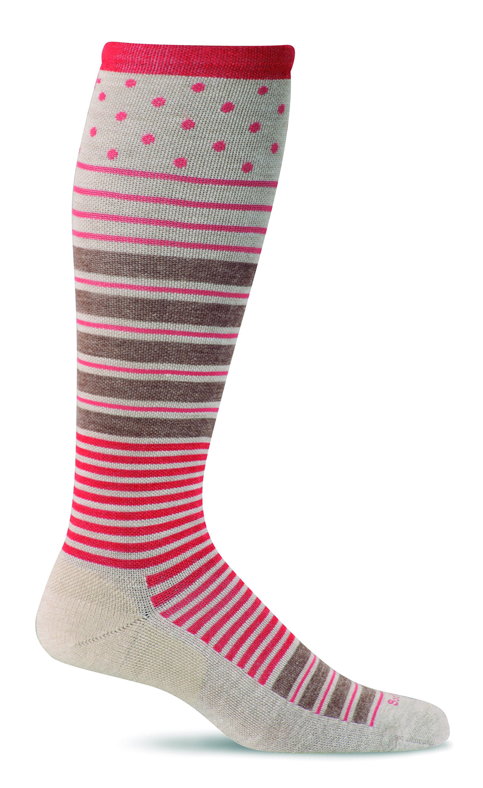 Sockwell Womens Twister Graduated Compression Socks - Barley - Medium ...
