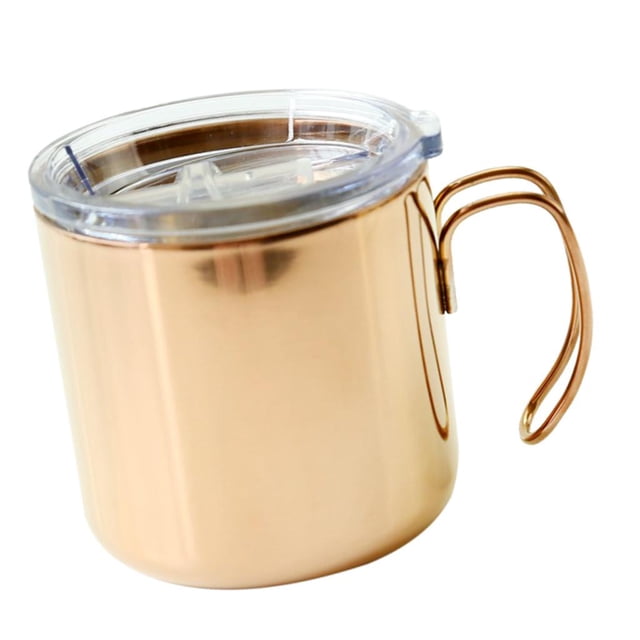 Taza de acero inoxidable Macarena 400ml doble pared Aislamiento plata
