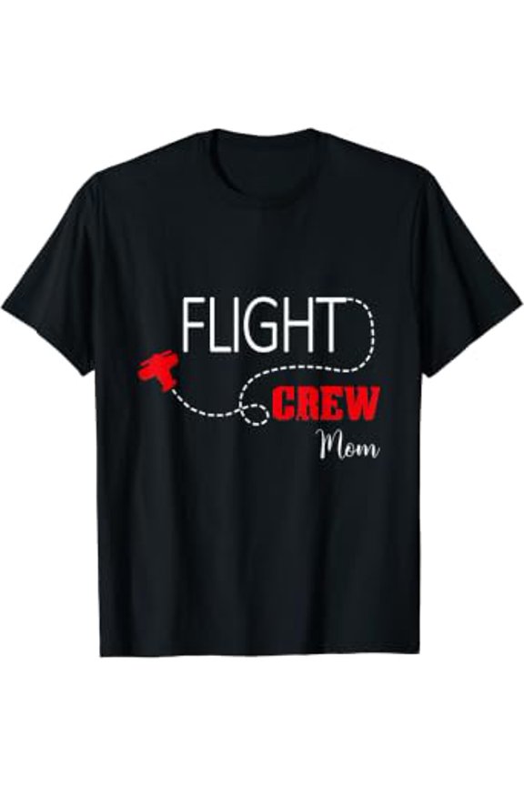 Flight Crew Airplane Birthday Mom, airplane Family T-Shirt