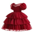 thumbnail image 2 of Flower Girl Dress Tulle Princess Christmas Party Wedding Pageant Bridesmaid Costume, 2 of 6