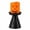 A, variant on Halloween Pumpkin LED Candle Light, Battery Operated Flameless Candle with Black Stand for Mantel, Party, Indoor Home Decor