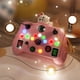 thumbnail image 3 of Vogacara Juguete LED de mano de obra exquisita para jugar y aprender con seguridad Los juguetes con interruptores de luz LED están ocupados Videojuegos portátiles rosa, 3 of 6