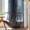Black, variant on Lipa Farmhouse Curtain for Living Room,Semi Blackout Boho Curtains,Rod Pocket,1 Panel,52"Wx84"L,Sage Green