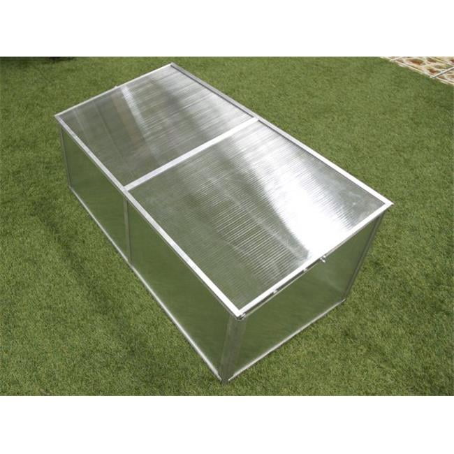 Folding Aluminum Cold Frame Greenhouse by GardenCare