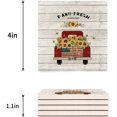thumbnail image 3 of ZHANZZK Sunflowers Red Car Vintage Farm Fresh Set of 8 Coaster for Drinks, Absorbent Ceramic Stone Coasters Cup Mat with Cork Base for Home Kitchen Room Coffee Table Bar Decor, 3 of 4