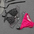 thumbnail image 2 of Traje de baño bikini vintage con flecos de talle alto YONGSHENG lunares Rojo y negro S M L XL, 2 of 5