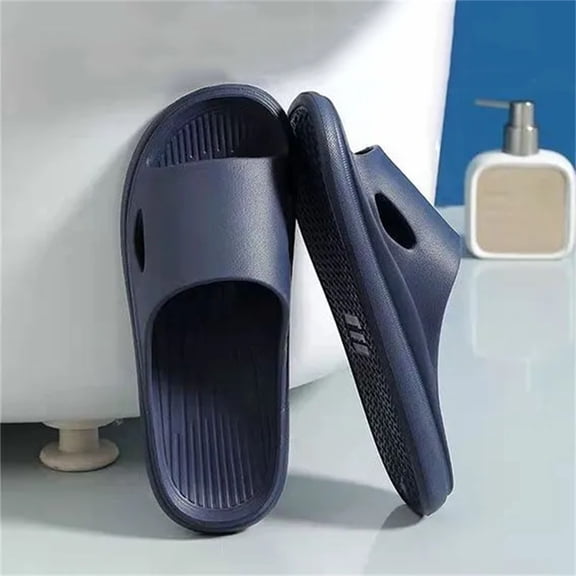 Comfortable Sandals for Women,Summer Sandals,Flat Sandals for Women,Women's Sandals,Womens Sandals Slippers for Women,Fashion Women's Casual Shoes Breathable Sandals Beach Slippers,Navy,8.5