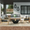 thumbnail image 2 of Nathan James Freya Bohemian 4-Piece Outdoor Patio Furniture Set, Solid Acacia Wood Frame, Conversation Set with Cushions, 2 of 2