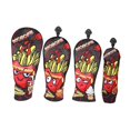 thumbnail image 4 of 4 fundas para cabezas de palos de golf, fundas de madera para cabezas de golf, fáciles de usar, para hombres y mujeres, divertidas fundas protectoras Negro, 4 of 8