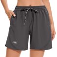 thumbnail image 2 of BASSDASH Women’s 5” Fishing Shorts UPF 50+ Water Resistant Quick Dry Athletic Hiking Shorts with Pockets FP05W, 2 of 9