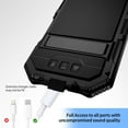 thumbnail image 6 of Dteck for iPhone 16 Pro Max Case with Built-in Screen Protector, Metal Heavy Duty Full Body Protective Case with Kickstand, Military Grade Shockproof Rugged Case for iPhone 16 Pro Max,Black, 6 of 7