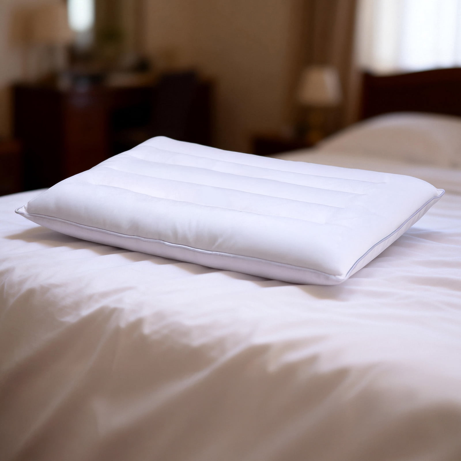 Ultra Flat Pillows for Sleeping Thin, 7D High Support 2.5 inch Height Ultra Thin Pillows,Slim Bed Pillows for Stomach Sleeper,Standard Size -18x26 in