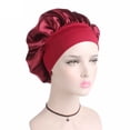 thumbnail image 4 of Gorro de satén liso para el cabello, gorro de ducha envolvente, herramientas de peinado, 4 of 5