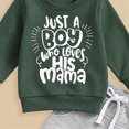 thumbnail image 4 of HCNTES Baby Boy Winter Clothes Baby Boy Clothes Fall 6 12 18 24 Months 2T 3T Football Long Sleeve Letter Boy Printed Pullover Tops & Pant Sets Toddler Winter Outfits, 4 of 4