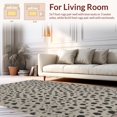 thumbnail image 2 of ODIKA 5'x7' Machine Washable Non-Slip Area Rug, Vintage Leopard Spot Composition with Textured Overlay and Muted Contrast High Traffic Rug, Black, 293022, 2 of 7