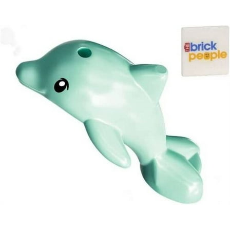 LEGO City Friends: Baby Dolphin Minifigure Aqua (very small, less than 1 inch)
