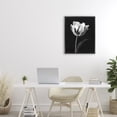 thumbnail image 2 of Stupell Industries Modern Flower Stark Black Black Framed Floater Canvas Wall Art, design by CAD Designs, 21 x 17, 2 of 9