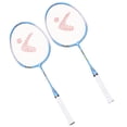 thumbnail image 1 of Mobutofu 1 Pair Kids Badminton Racket Set Aluminum Alloy Blue Training Equipment for Beginners, 1 of 8