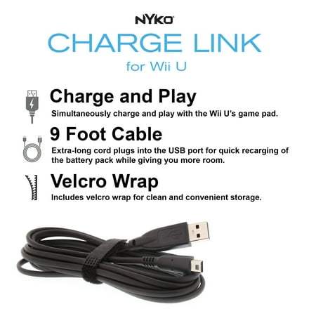 Nyko Charge Link for Nintendo Wii U