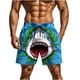 thumbnail image 1 of Pantalones de Baño de Cintura Elástica de los Hombres Divertido Impresión Doble Bolsillo Cinco Puntos Pantalones Cortos de Playa de Verano Seco Rápido, 1 of 9