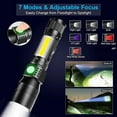 thumbnail image 1 of LJNYFDC LED Torchlight Camping Zoomable Torchlight High Brightness Waterproof Aluminum Alloy Powerful LED USB Charging Torchlight 1 Set, 1 of 6