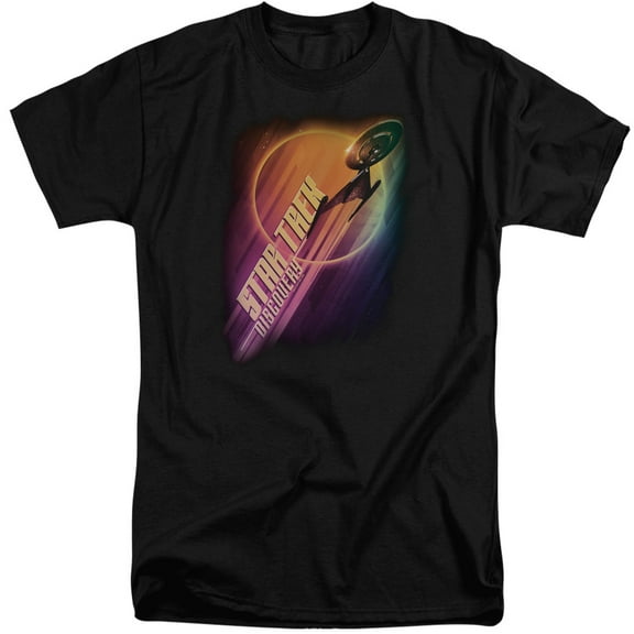 Star Trek Discovery Discovery Ascent Adult Tall T-Shirt 18/1 T-Shirt Black