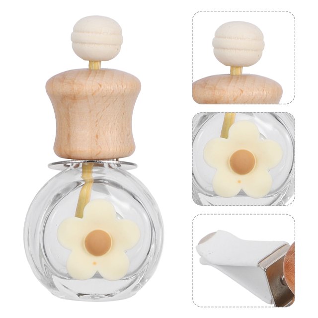 BEADCEST 2Pcs Perfume Bottle Pendant for Home Use in Assorted Color with Simple Design 5.5x3.5x2in