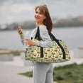thumbnail image 6 of Bingfone Snail With Mushrooms Print Travel Duffel Tote Bag,Waterproof Shoulder Weekender Bag For Women and Men Swim Sports Travel Gym Bag，Foldable and expandable bag Lightweight, 6 of 7