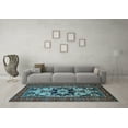 thumbnail image 3 of Ahgly Company Indoor Rectangle Oriental Light Blue Industrial Area Rugs, 5' x 8', 3 of 4