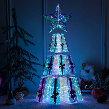 Gcvizuso Christmas Lights, String Lights, 2024 Colorful Christmas Tree Gift Festival Party Decorative Light Nightlight Ornament