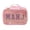 A005- Peach Red, variant on Mahjong Storage Bag, Rose Red Transparent Chenille Letter Carrying Case, 1 Pack For Mahjong Tiles