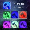 thumbnail image 4 of 360° Rotatable LED Night Light Projector - 7 Colors & 14 Dynamic Modes - USB Powered Wall Lamp for Bedroom, Parties, Modern Home Decor - Portable Ambient Lighting - Sunset Red, 4 of 8